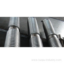 Grooved alloy steel roll